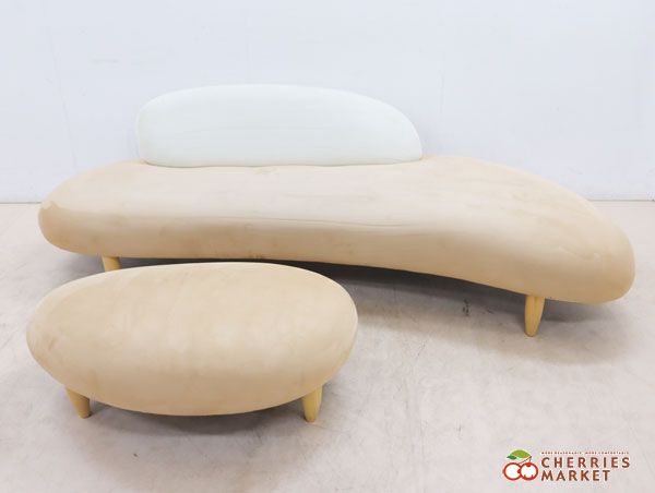 Isamu Noguti イサムノグチ FREEFORM Sofa フリーフォーム ソファ 3Pソファ/3人掛けソファ＆オットマン付