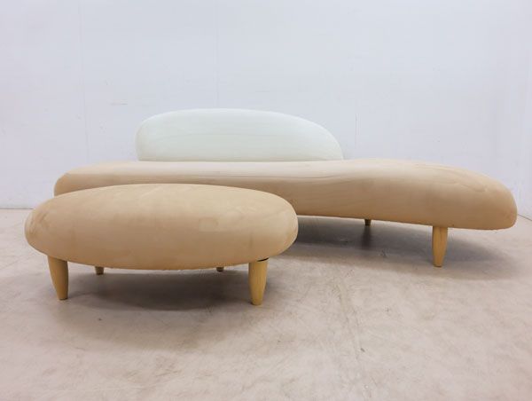 3Pソファ 3人掛けソファ＆オットマン付