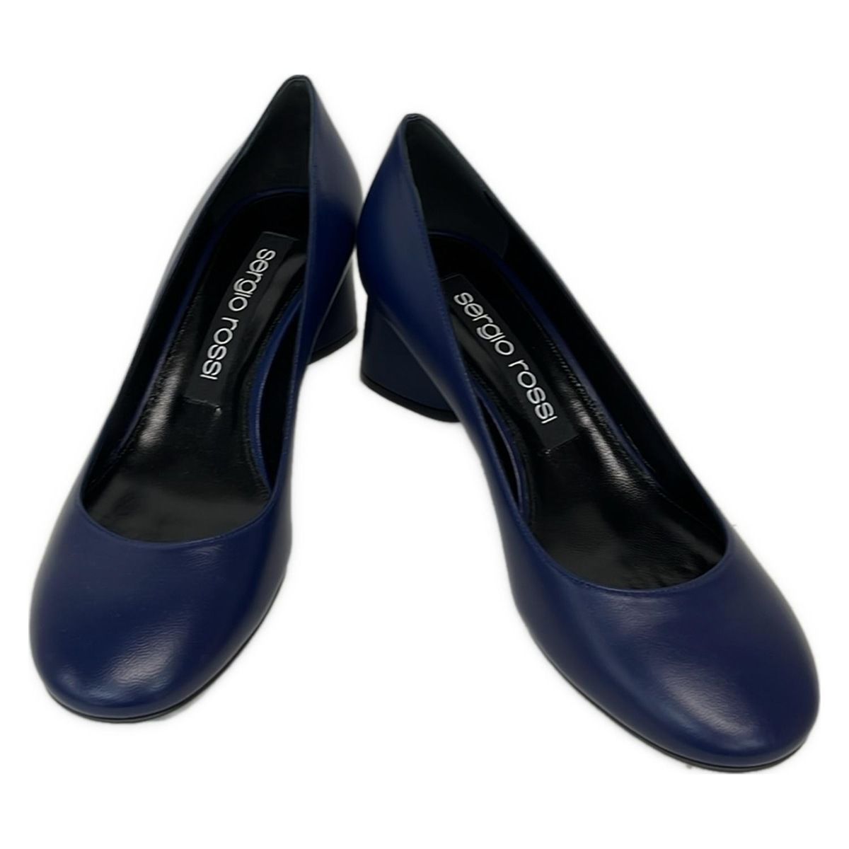 sergio rossi(セルジオロッシ) パンプス 39 レディース - ネイビー