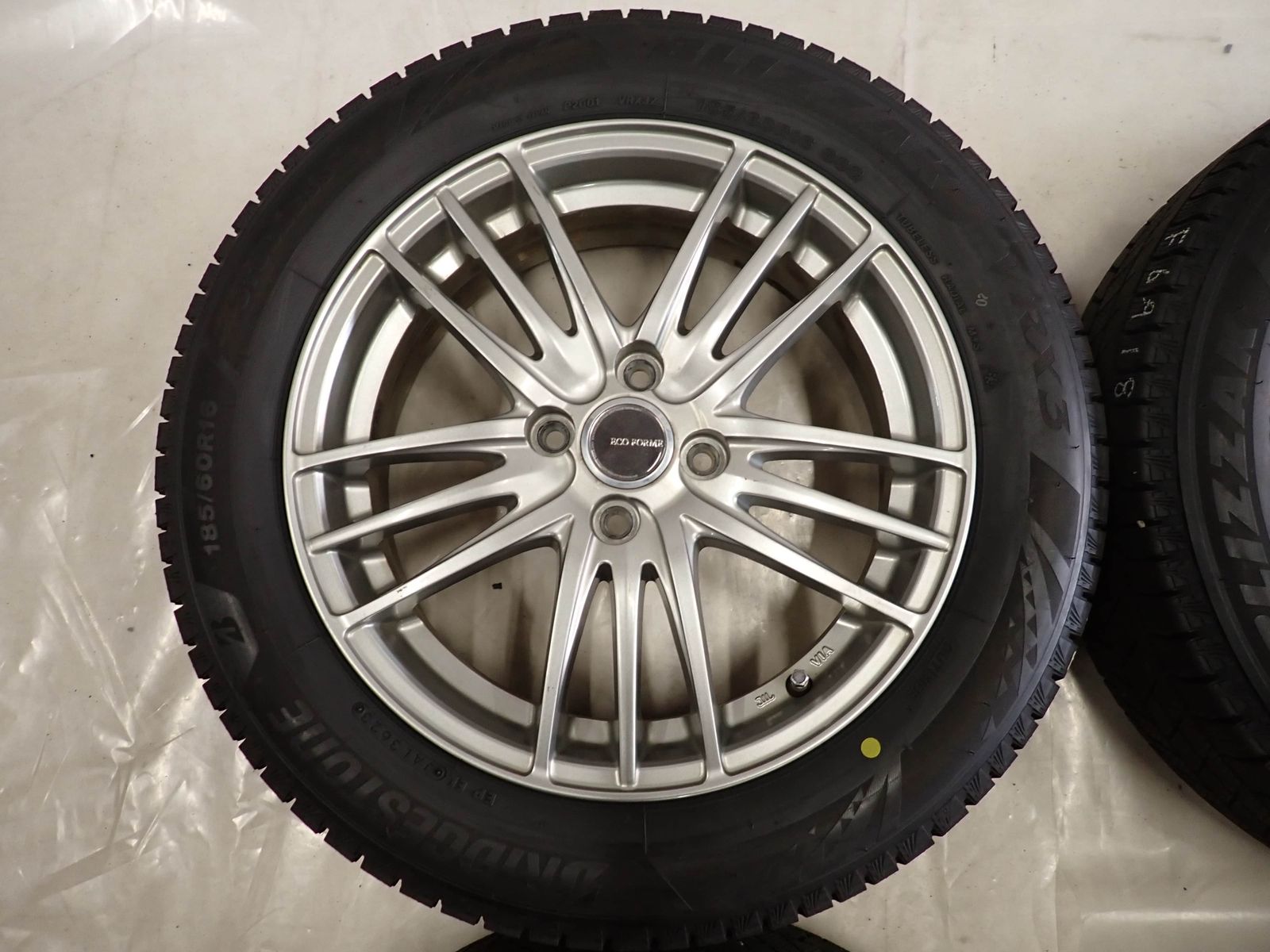 冬4本SET 会社宛 185 60 R 16 6 J 86 Q ブリヂストン ブリザック VRX 3 製 アルミ ノート e POWER 品 店頭交換OK NO F 6918