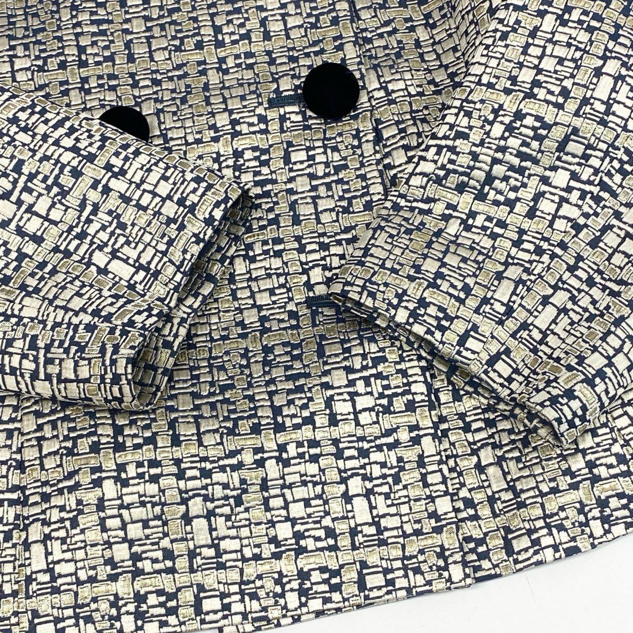 24l15《美品》 Vintage GIVENCHY ジバンシー ベロア切替 テーラード