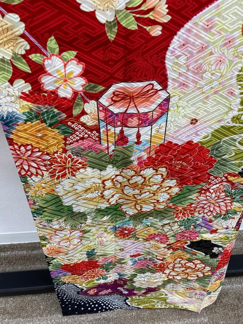  振袖 金駒 紋意匠 古身丈158 cm 撥水加工済 MO 3209 振袖 着物