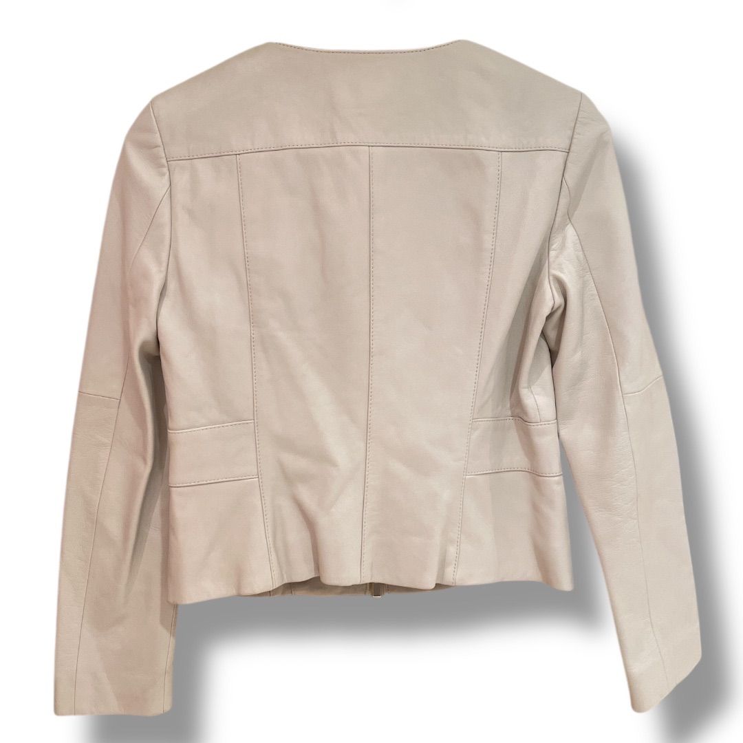 ANAYI アナイ ラムレザーノーカラージャケット 羊革 レザージャケット