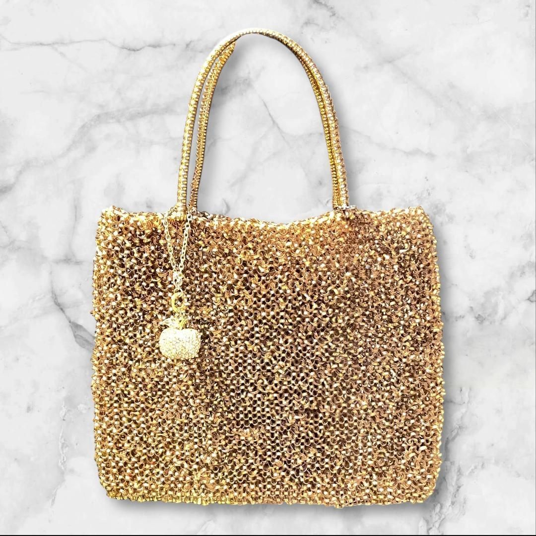 ANTEPRIMA アンテプリマ ワイヤーバッグ ゴールド りんごチャーム付