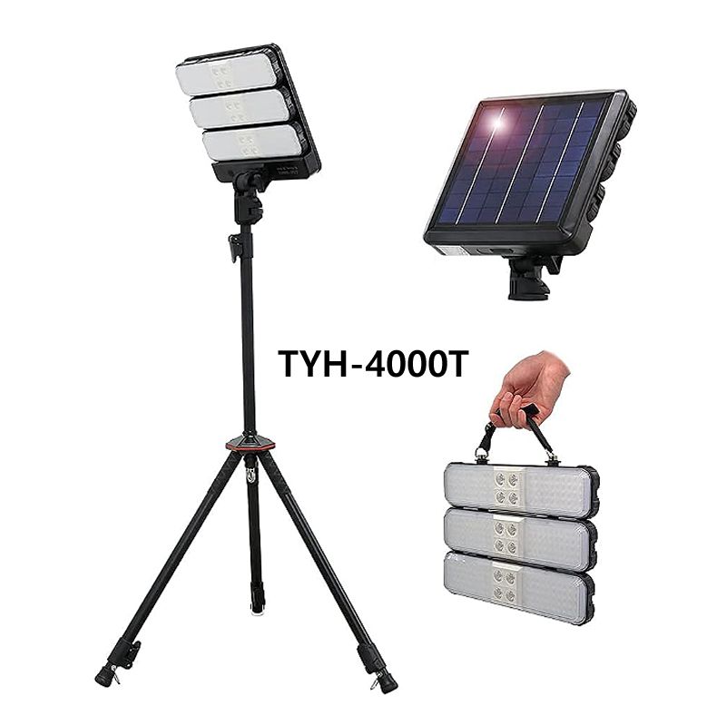 その他工具 グッド グッズ 45 W 三脚スタンド付き ソーラーLED 投光器 TYH 4000 T