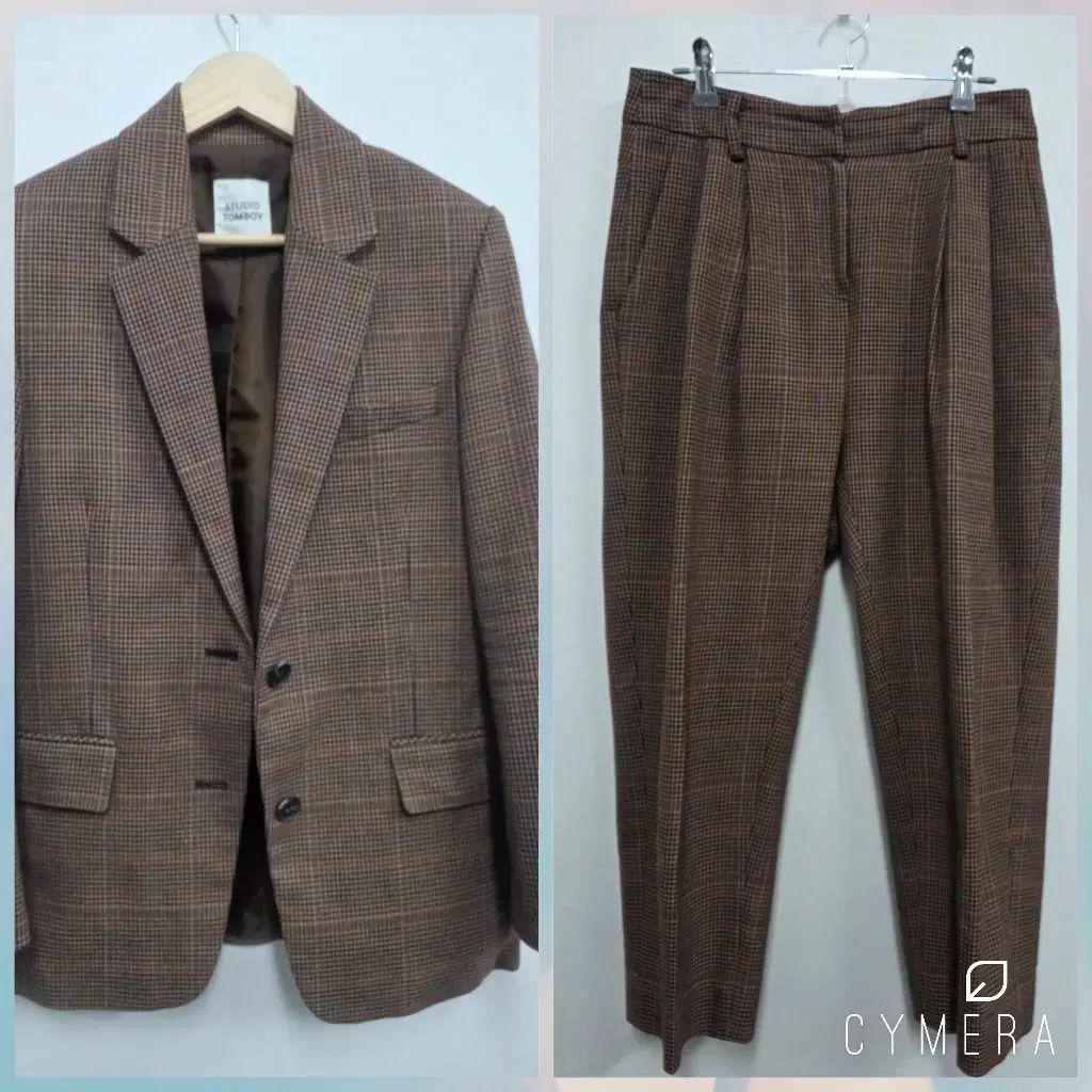 STUDIO TOMBOY チェック スーツ セットアップ