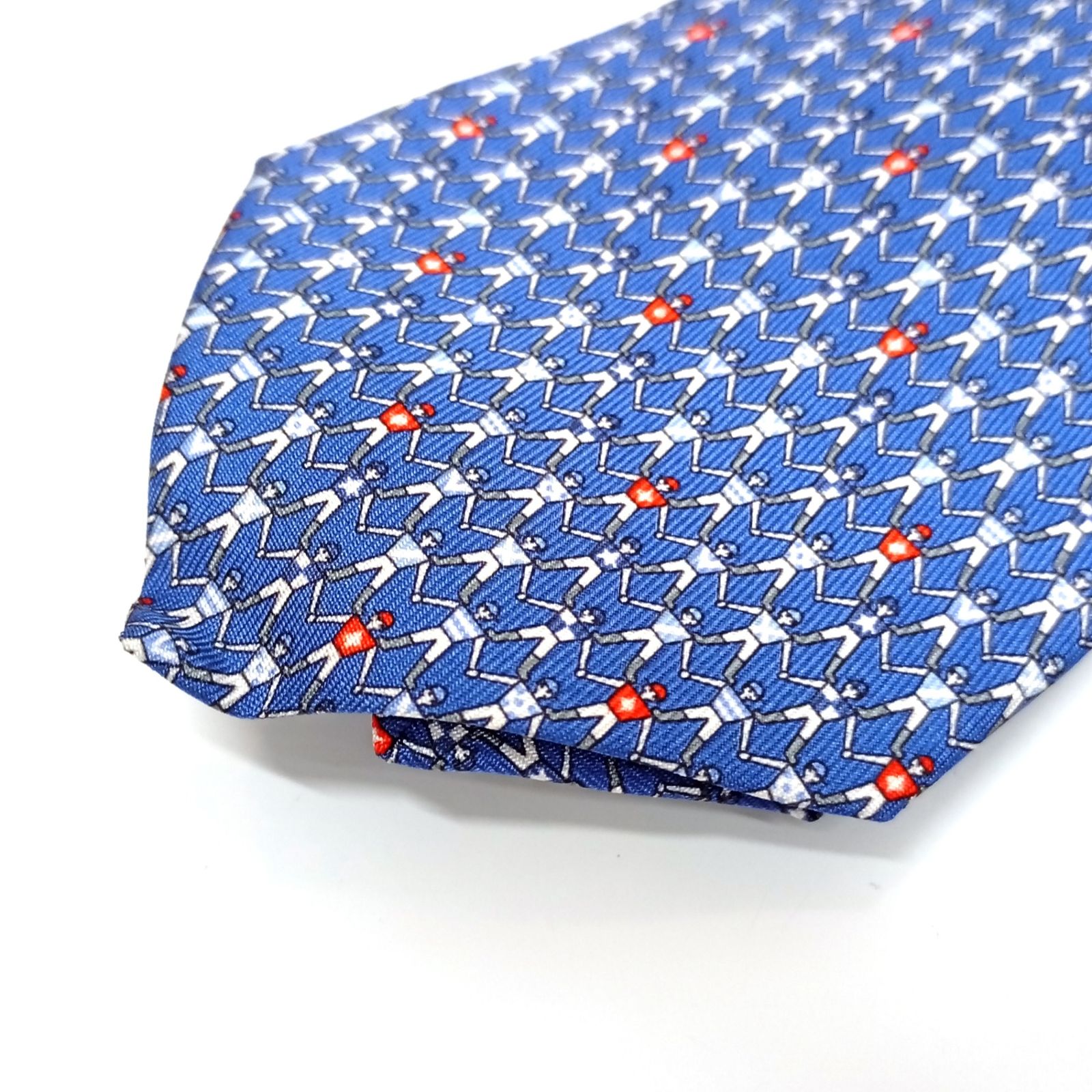 エルメス(HERMES) シルク100％ シルクツイルタイ 626073FA 05 ネクタイ