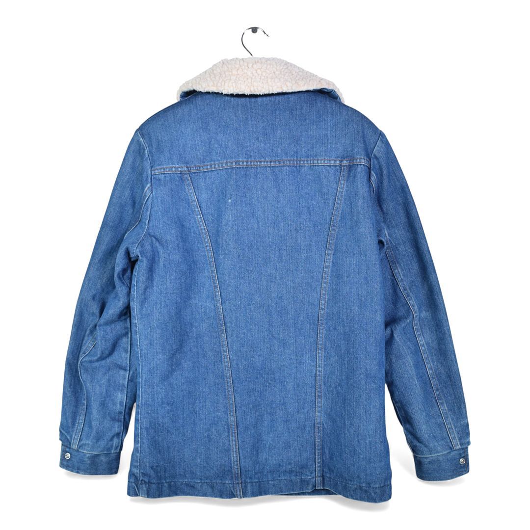 70s USA製 ラングラー デニムボアランチコート① 70s USA製 黒タグ ヴィンテージ ラングラー デニム ボア ランチコート
