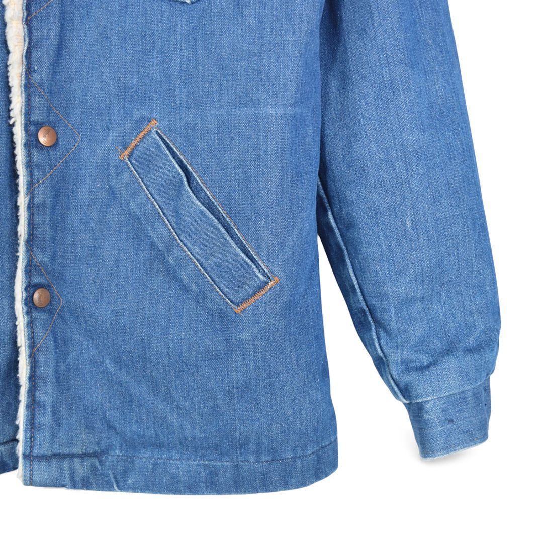 USA製 Wrangler ボアランチジャケット デニムジャケット ビンテージ 70s ラングラー USA製 ヴィンテージ デニムボアジャケット ランチ