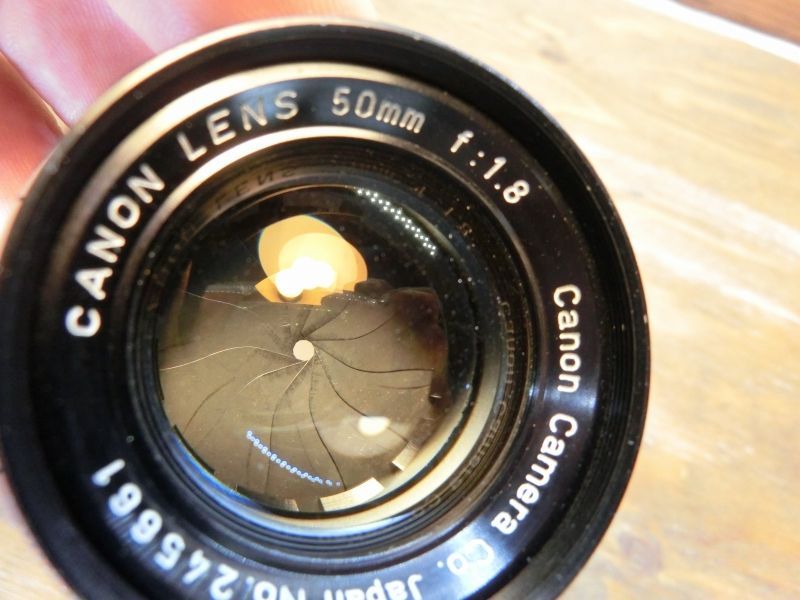 7755 Canon LENS 50mm 1.8 ライカ 購入 L39マウント Lマウント 標準