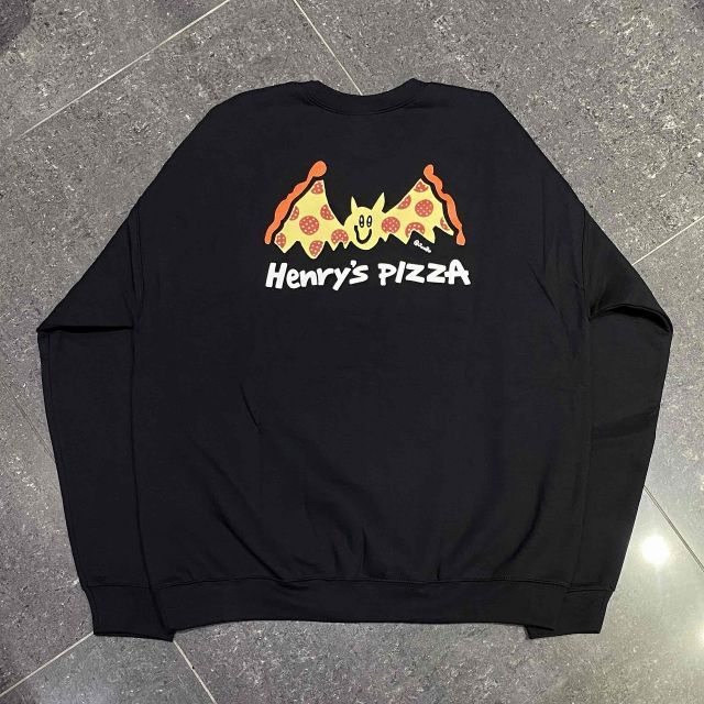 HENRY'S PIZZA CREWNECK SIZE-L VERDY ヘンリーズピザ クルーネック