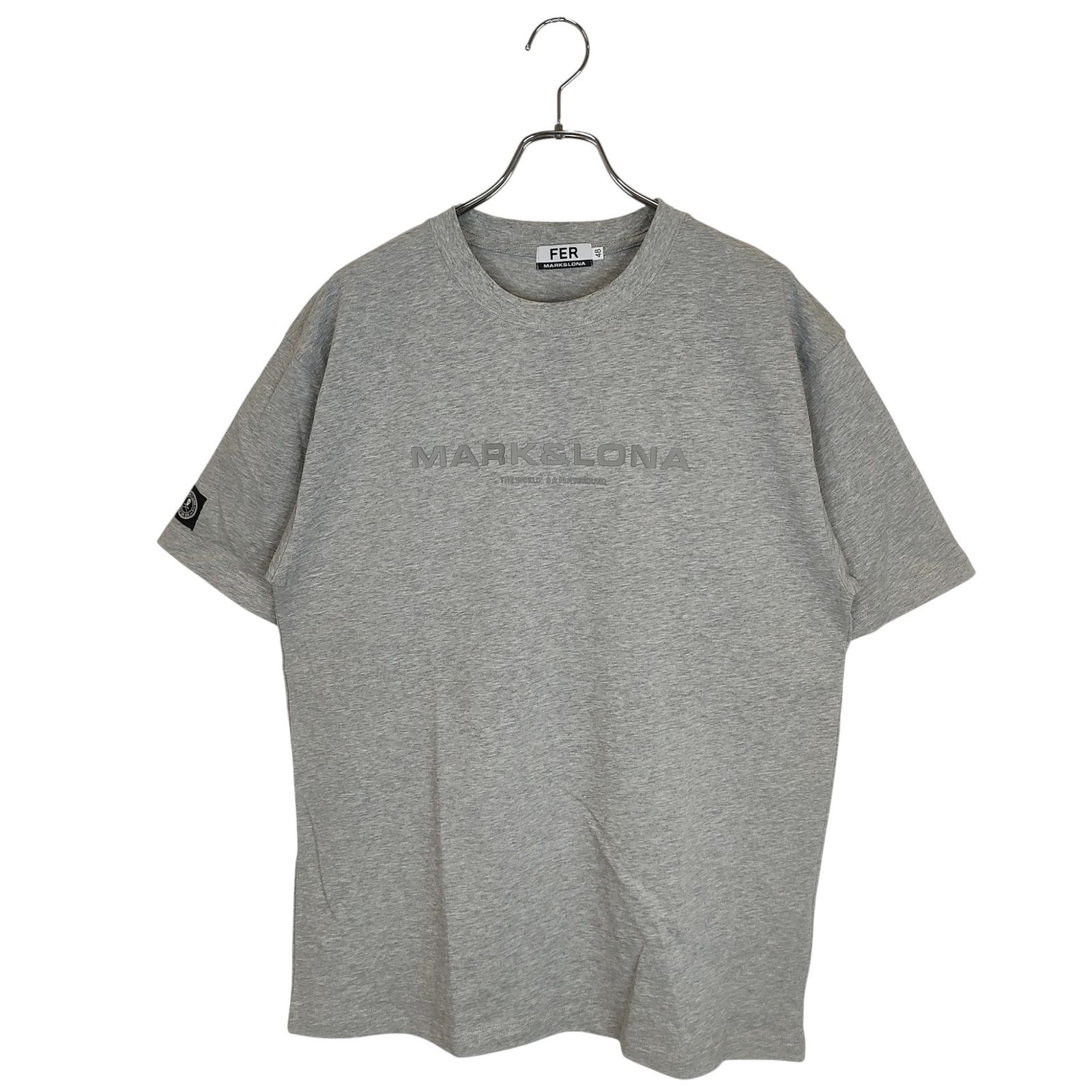 MARK LONA マークアンドロナ ゴルフ 25 AW Subtle 3 D Logo Tee 半袖 Tシャツ MFM 5 C AA 05 48 グレー メンズ