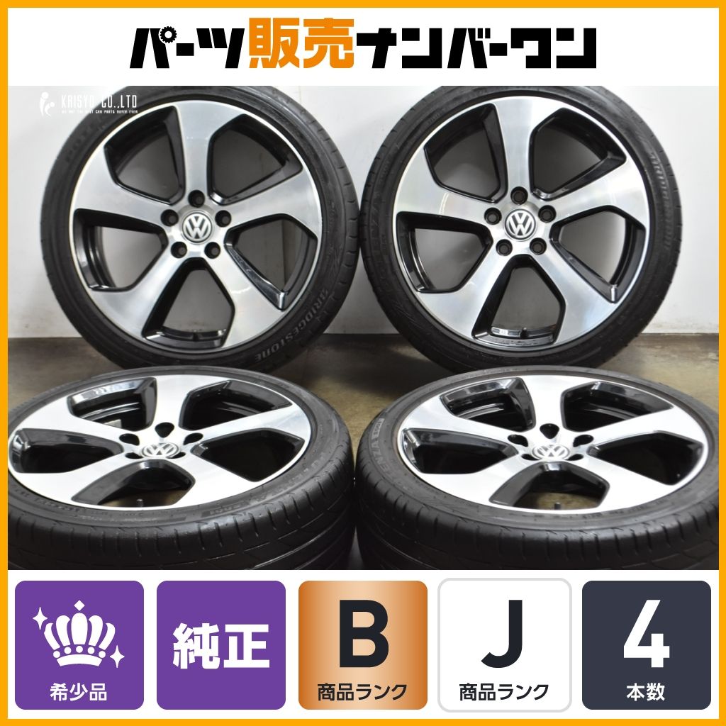 VW 5G ゴルフ 7 GTI 純正ホイール　タイヤ付き ホイールのみ販売可能】VW 5G ゴルフ 7 GTI 純正 18in 7.5J +49 PCD112