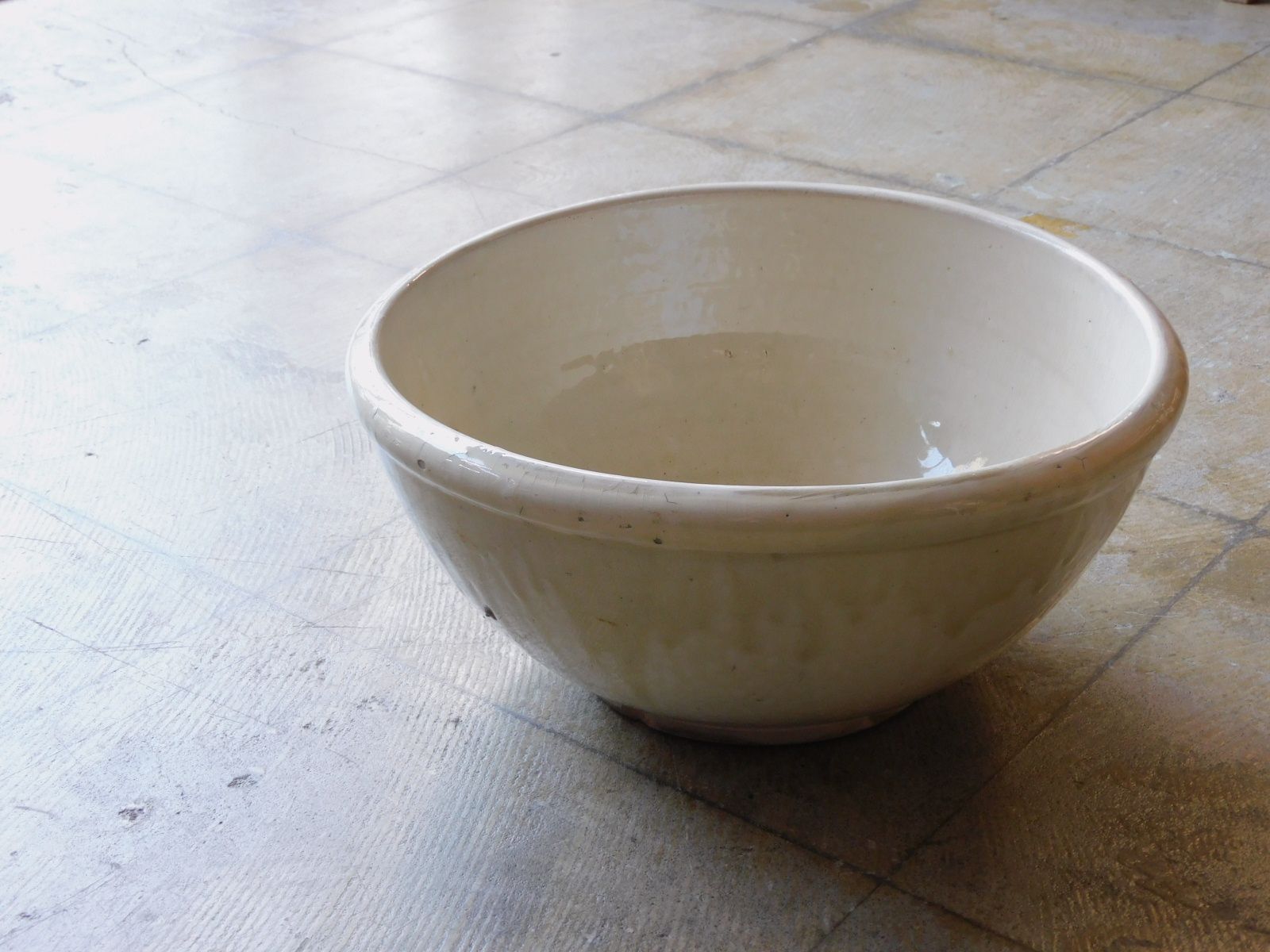 東北民窯- 平清水焼 ちいさなまっしろな水鉢 HK-a-05721 / 古道具 山形