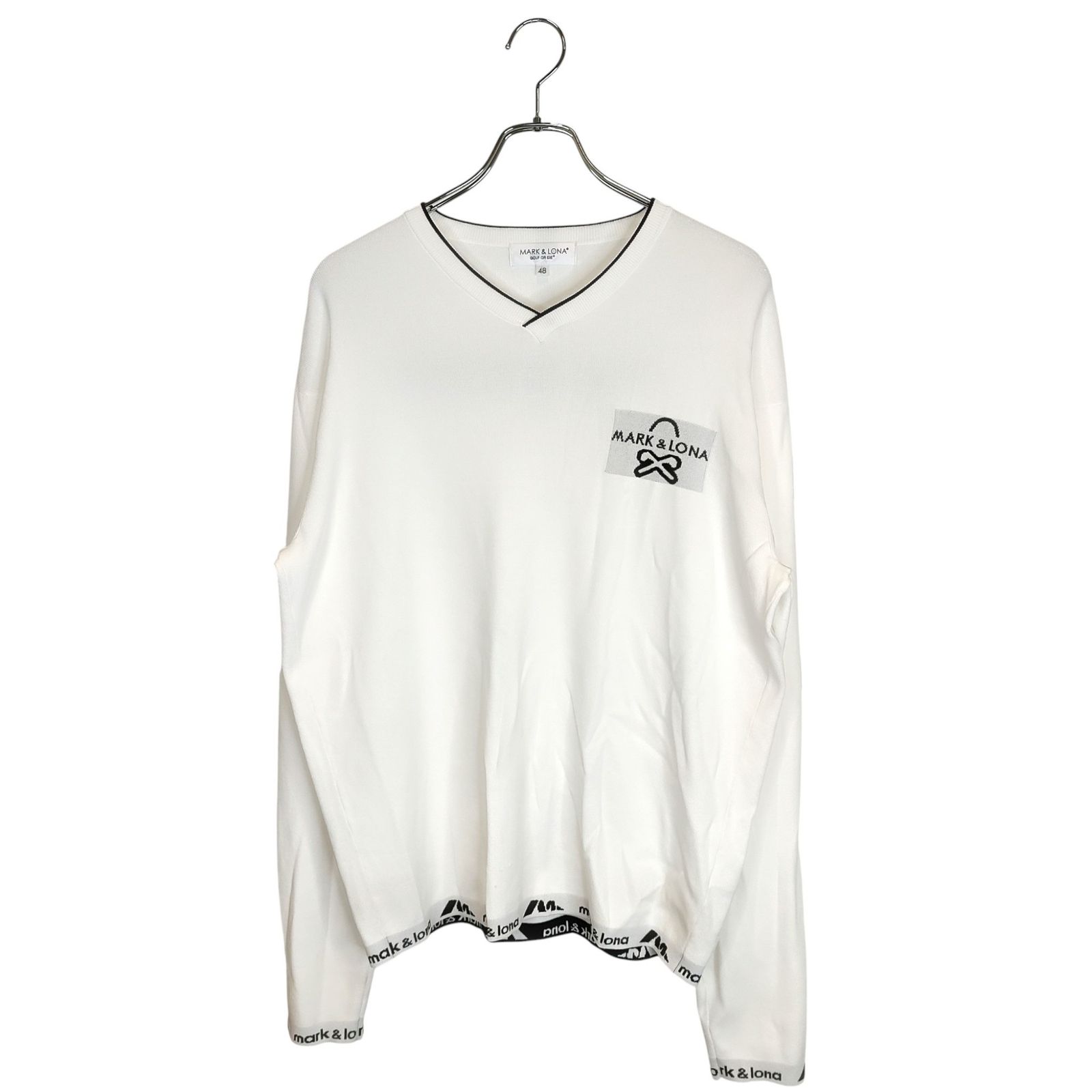 MARK&LONA マークアンドロナ ゴルフ 25SS Option Viscose V-Neck