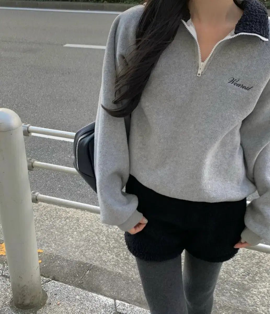 フリース ハーフ ジップアップ ウェア