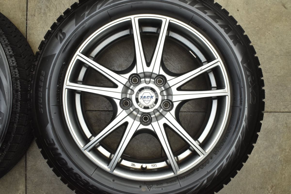 程度良好品 ZACK 16 in 6 5 J 53 PCD 114 3 ブリヂストン ブリザック VRX 2 205 60 R ノア ヴォクシー ステップワゴン アクセラ 16インチ タイヤ ホイールセット