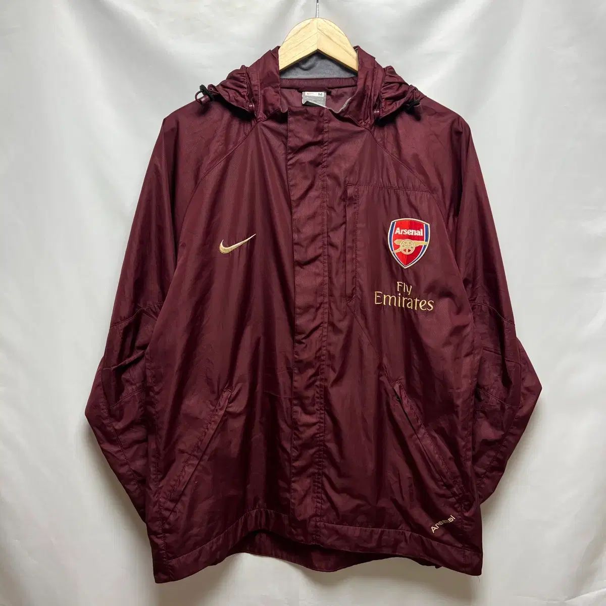 L NIKE アーセナル 07 08 トレーナー バーガンディ スクール ウィンドブレーカー