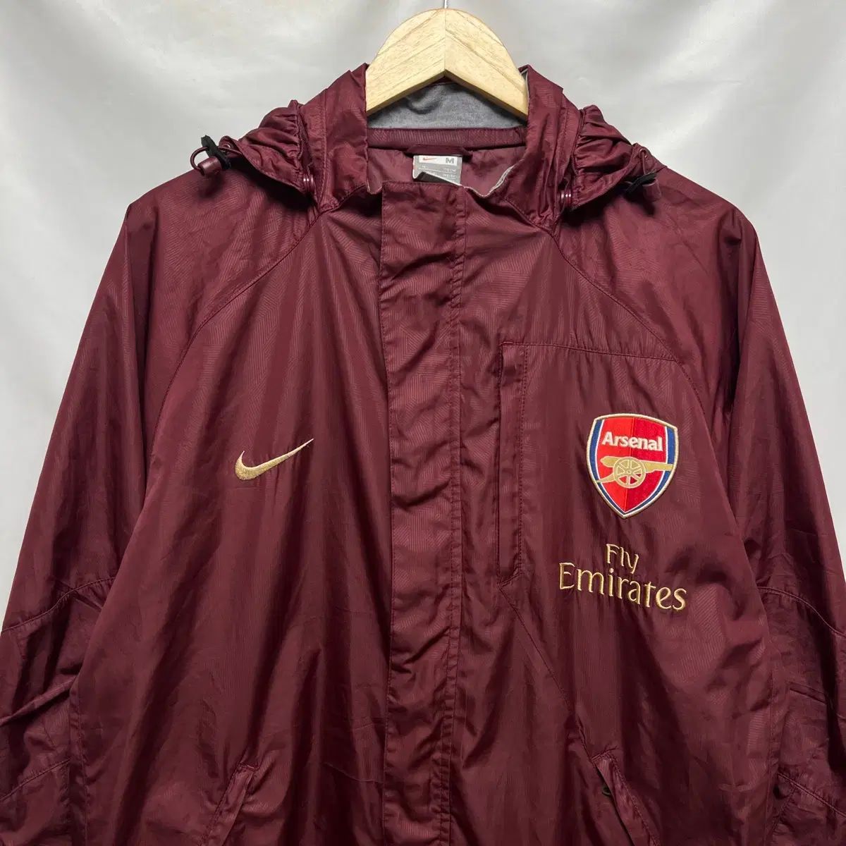 L NIKE アーセナル 07-08 トレーナー バーガンディ スクール ウィンドブレーカー