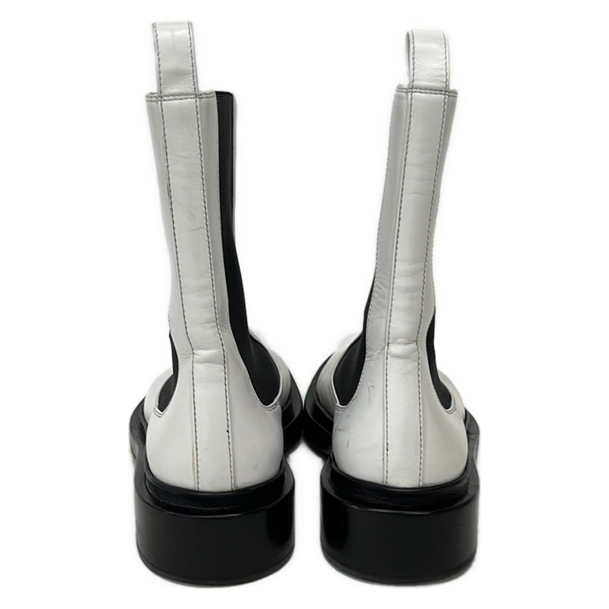 JILSANDER(ジルサンダー) ショートブーツ 36 1/2 レディース - 白×黒