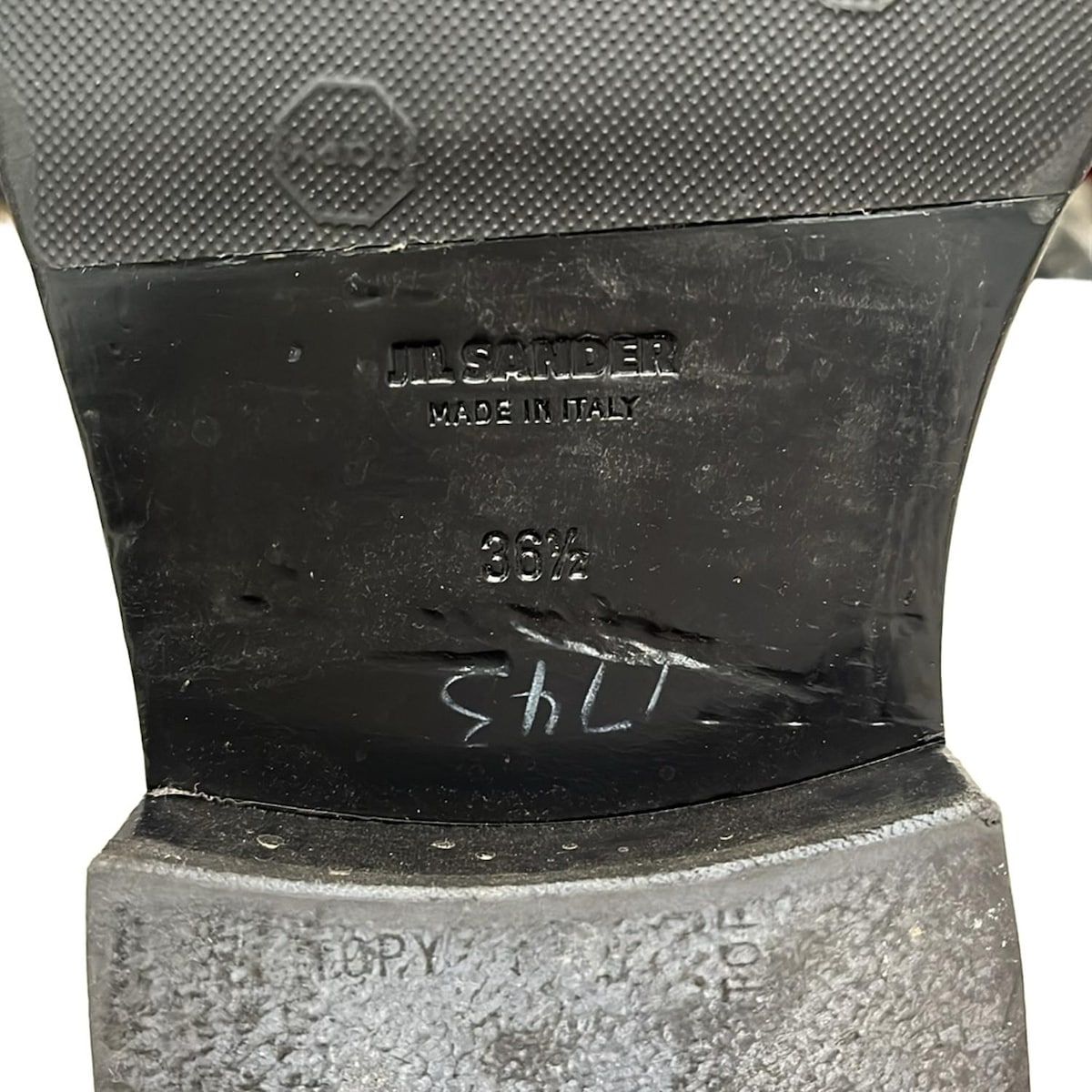  ジルサンダー ショートブーツ 36 1 2 レディース - 白×黒 サイドゴア レザー ブーティ ブーツ