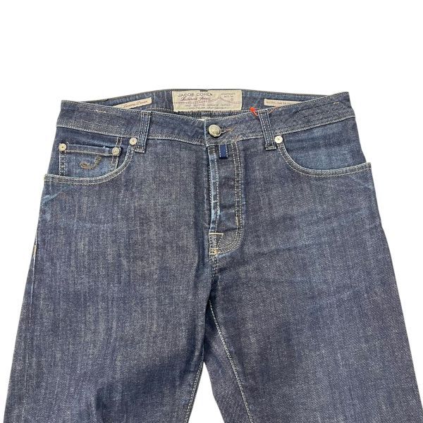 ヤコブコーエン JACOB COHEN デニム ジーンズ ネイビー コットン 34