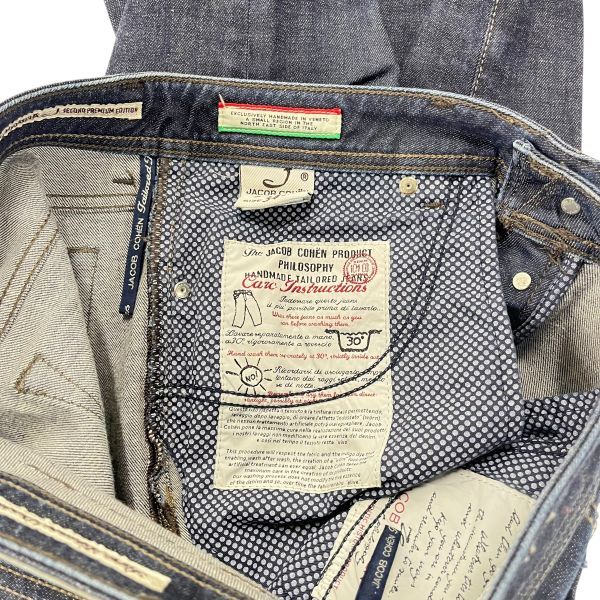 ヤコブコーエン JACOB COHEN デニム ジーンズ ネイビー コットン 34