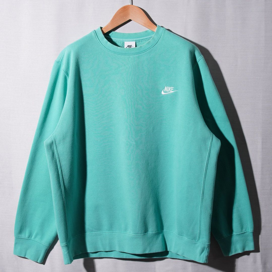 ナイキ NIKE スウェット XL ミントグリーン ソロスウッシュ ロゴ刺繍