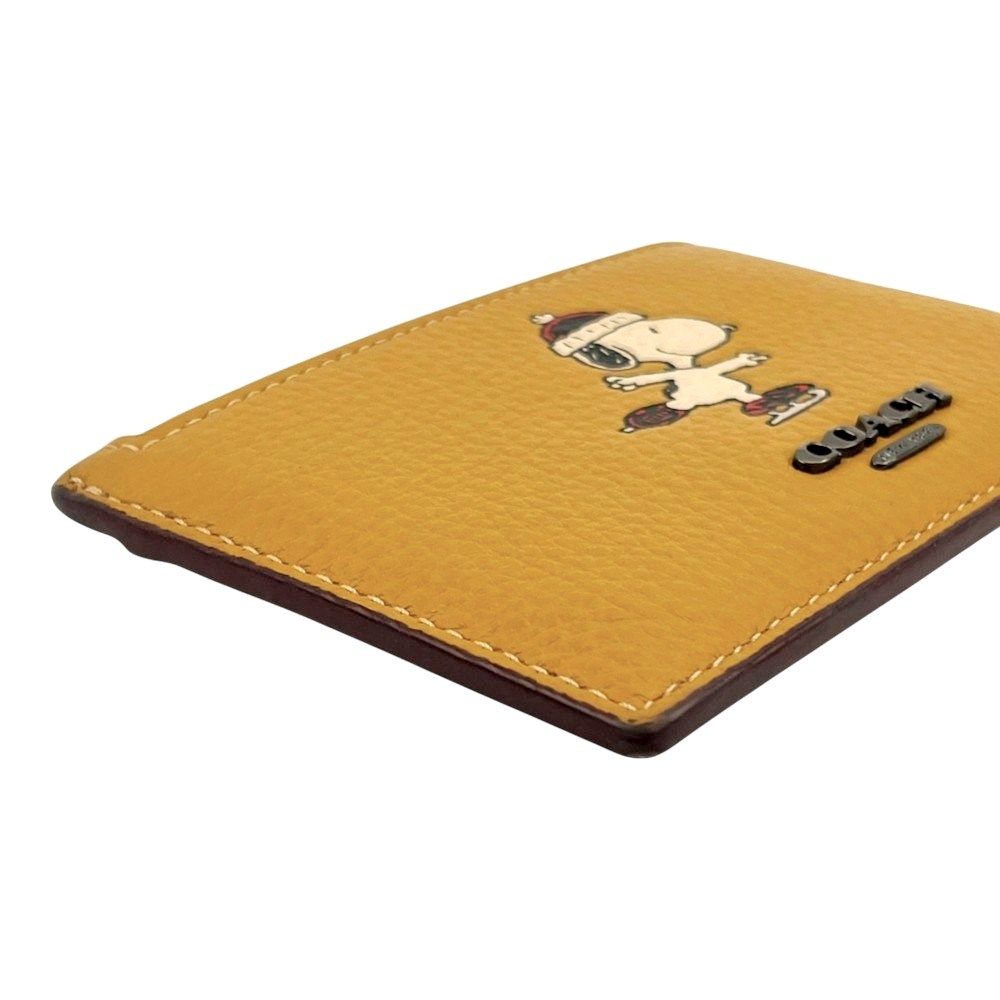 コーチ □美品□ スヌーピー ジップ カードケース コインケース 財布