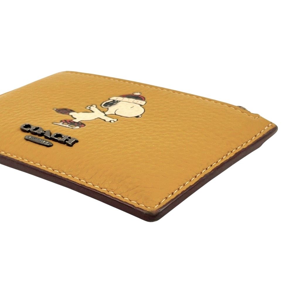 コーチ □美品□ スヌーピー ジップ カードケース コインケース 財布