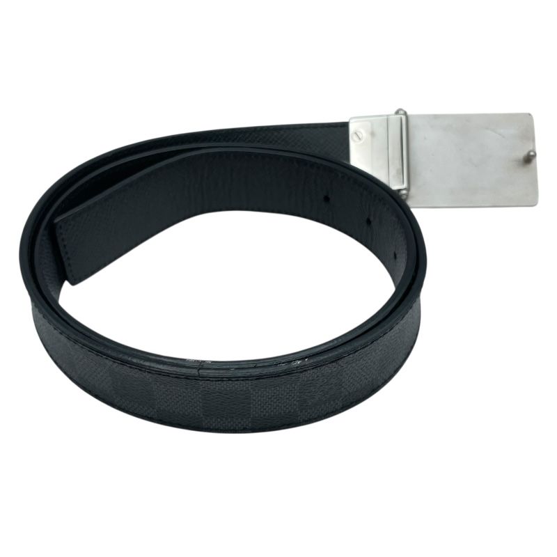 ルイ ヴィトン LOUIS VUITTON サンチュール アンバンドゥール M 9632 ブラック ダミエ グラフィット メンズ ベルト