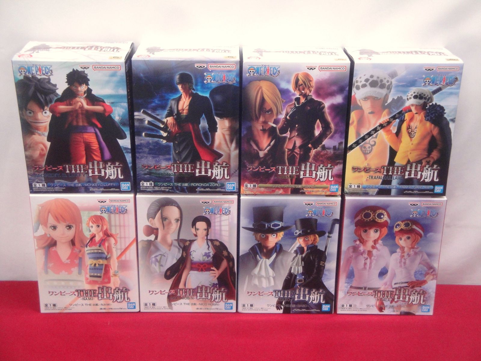 未開封品】ワンピース THE 出航 ルフィ ゾロ サンジ ロー ナミ ロビン