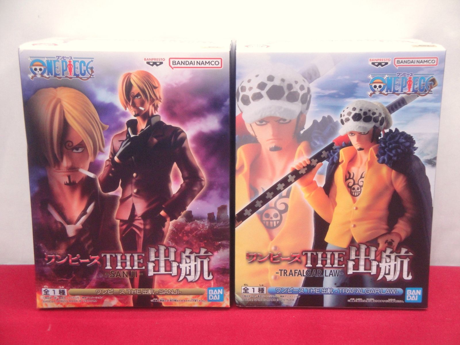 未開封品】ワンピース THE 出航 ルフィ ゾロ サンジ ロー ナミ ロビン