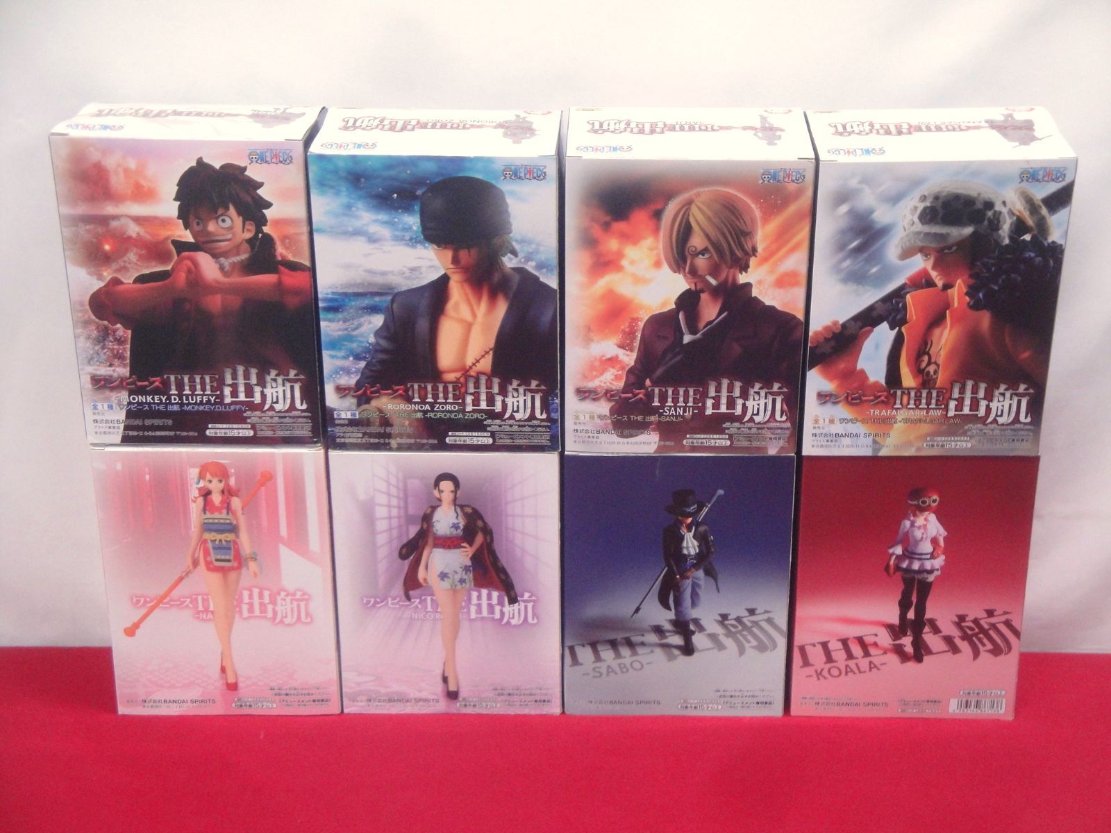 未開封品】ワンピース THE 出航 ルフィ ゾロ サンジ ロー ナミ ロビン