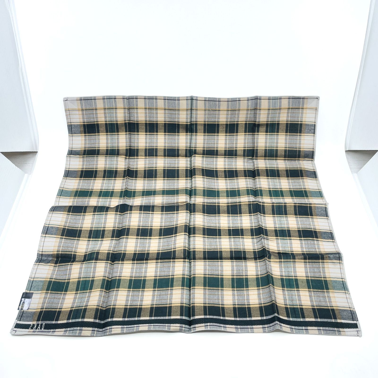 シール付き DAKS ダックス ハンカチ スカーフ コットン チェック