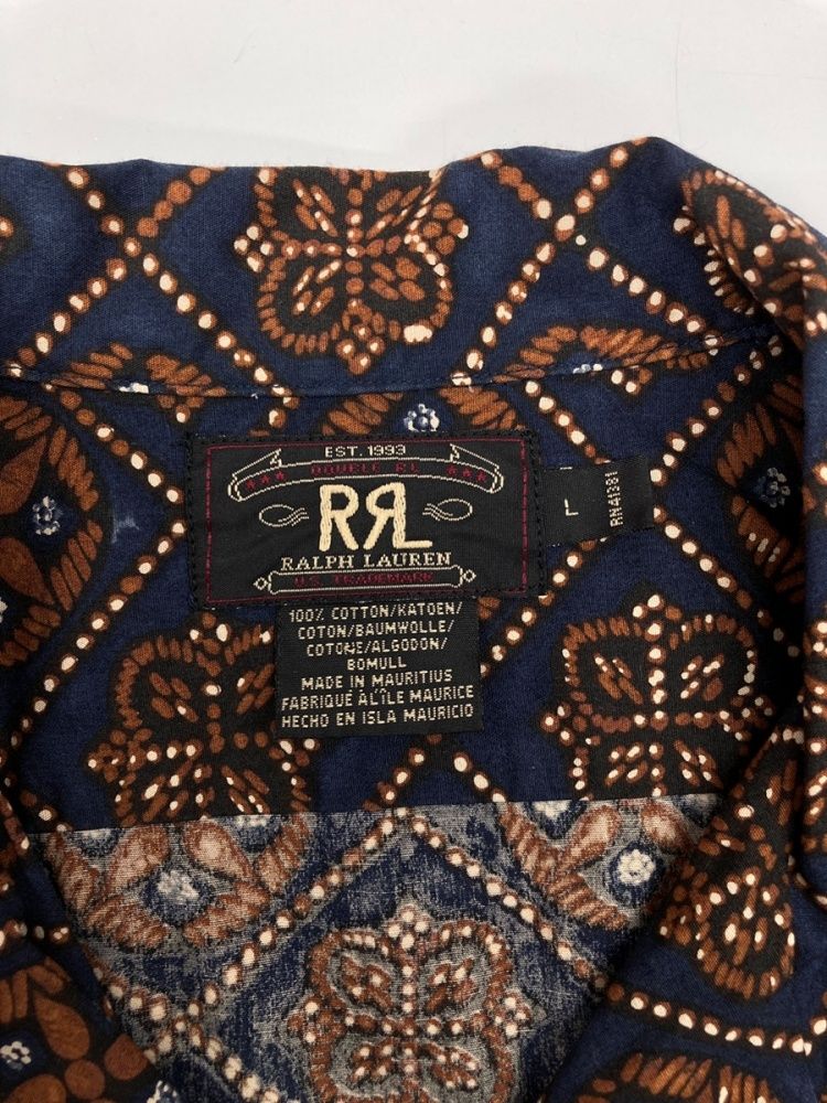 ダブルアールエル RRL 90s OPEN COLLAR SHIRT オープン カラー シャツ