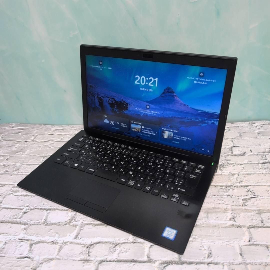 【美品！軽量 スリム】VAIO ノートパソコン 第8世代i5 爆速SSD 軽量スリム✨VAIO 8世代 ノートパソコン SSD 持ち運び 出張 会議