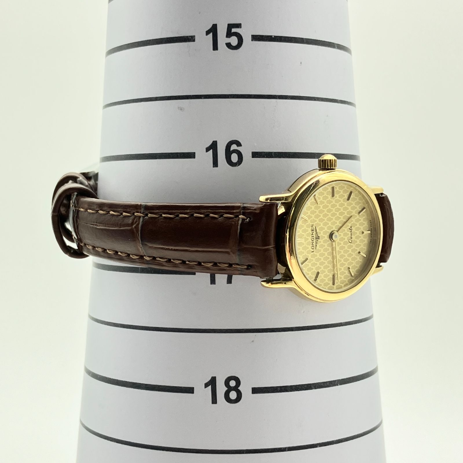 中古】ロンジン LONGINES レディース 腕時計 クォーツ ゴールド文字盤