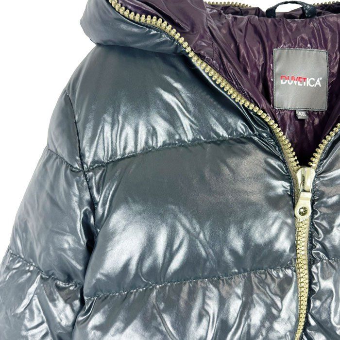 DUVETICA デュベティカ ダウンジャケット メンズ 48 グレー フード付き