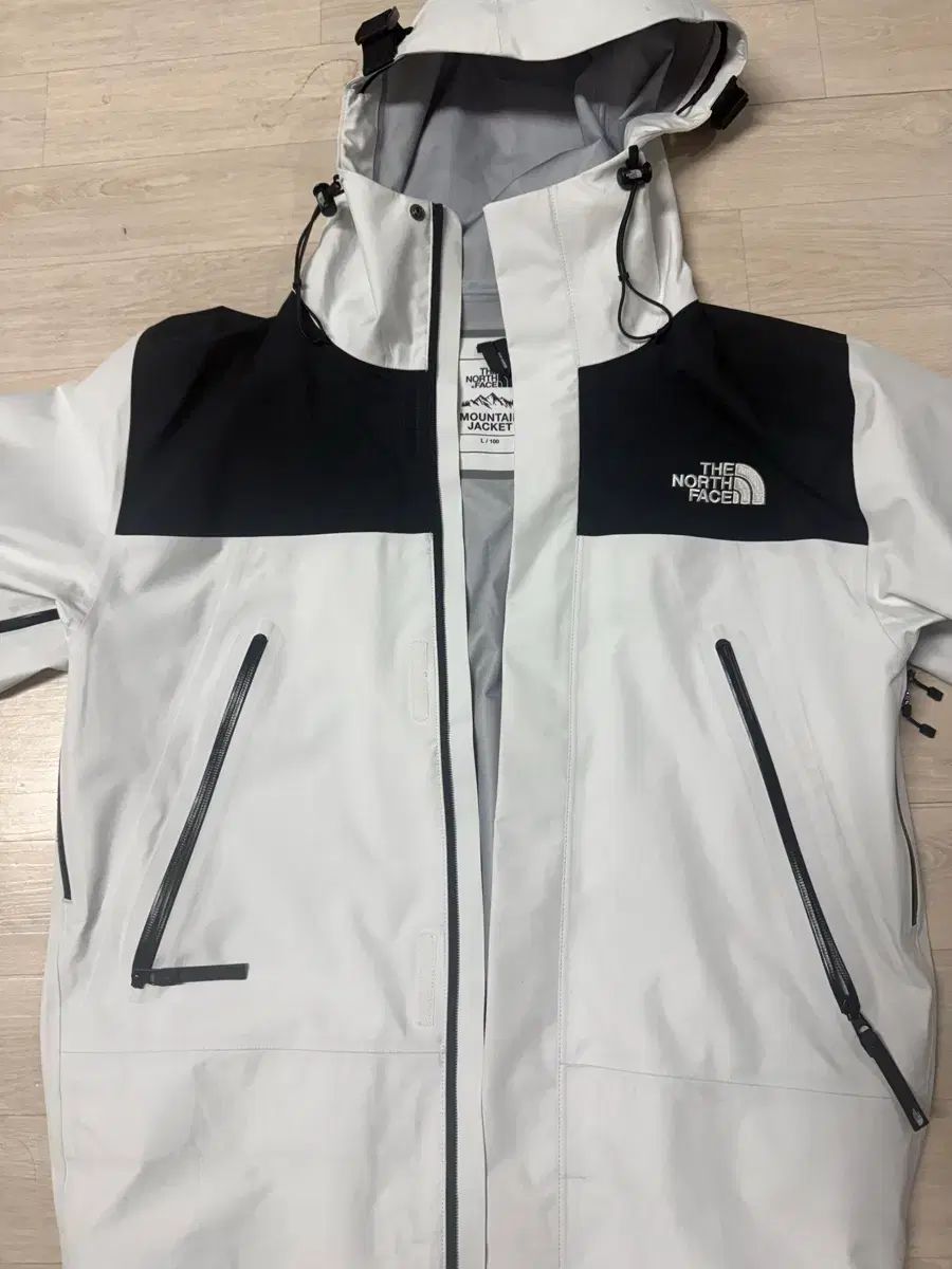 ノースフェイス ゴアテックス マウンテン ジャケット 白 L