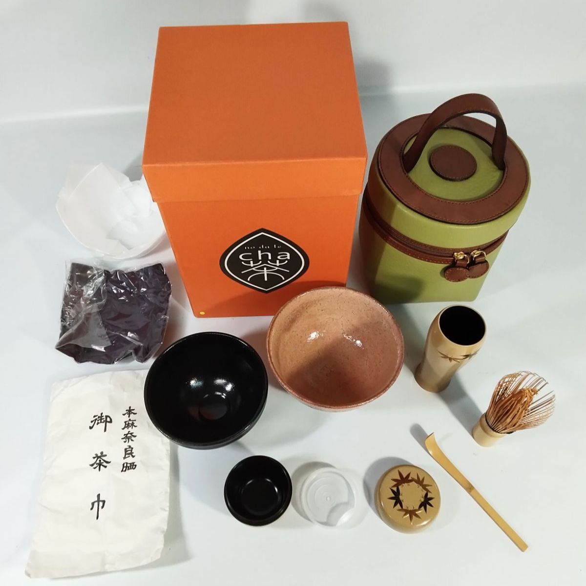 ティー セットバック cha 茶 黄緑 アーモンド NO 01096