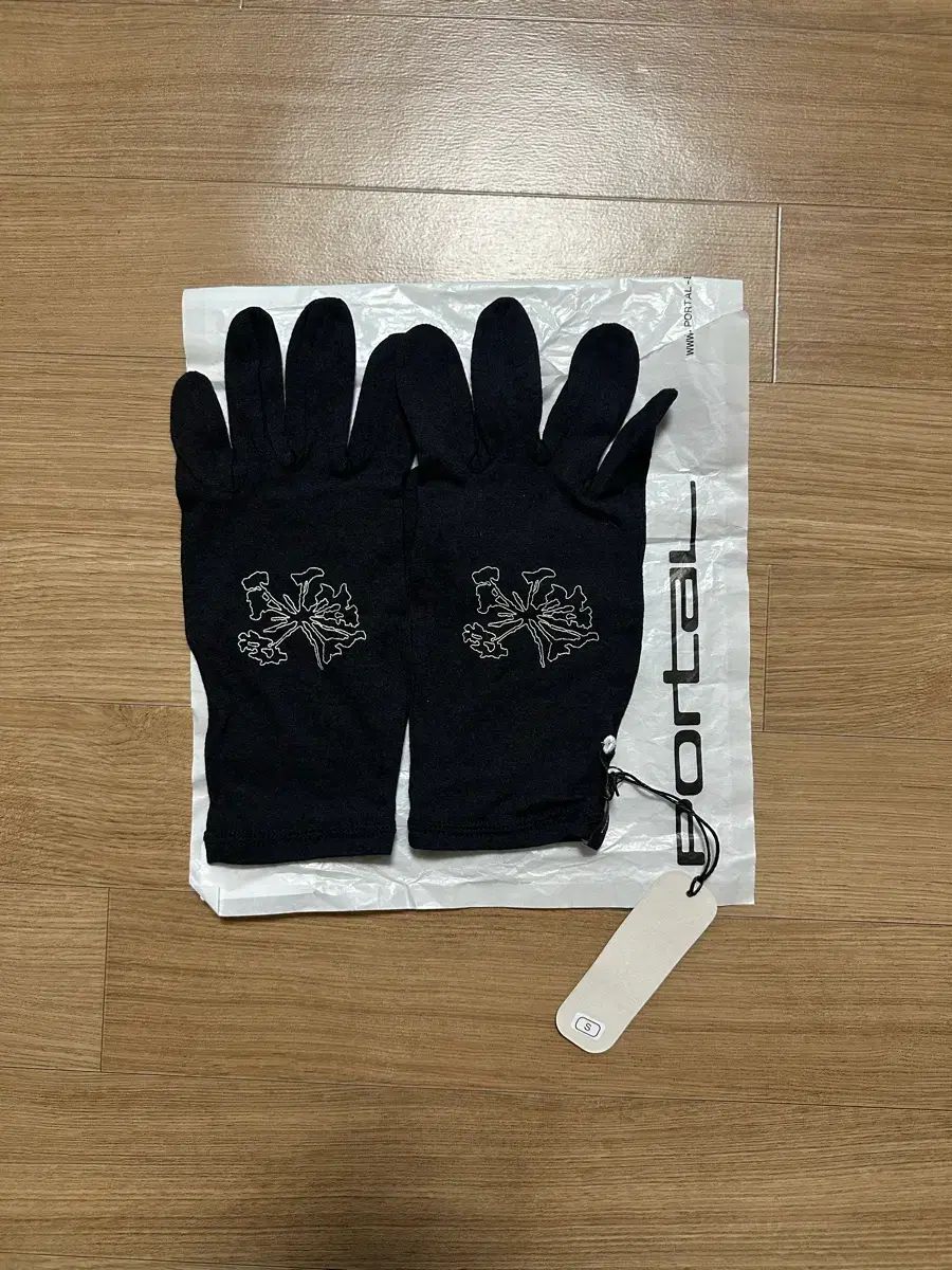 ポータルランニング 手袋 ブラック S