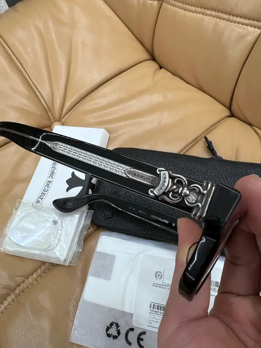  クロムハーツ コンボルテッド フルセット 黒 サングラス 小物