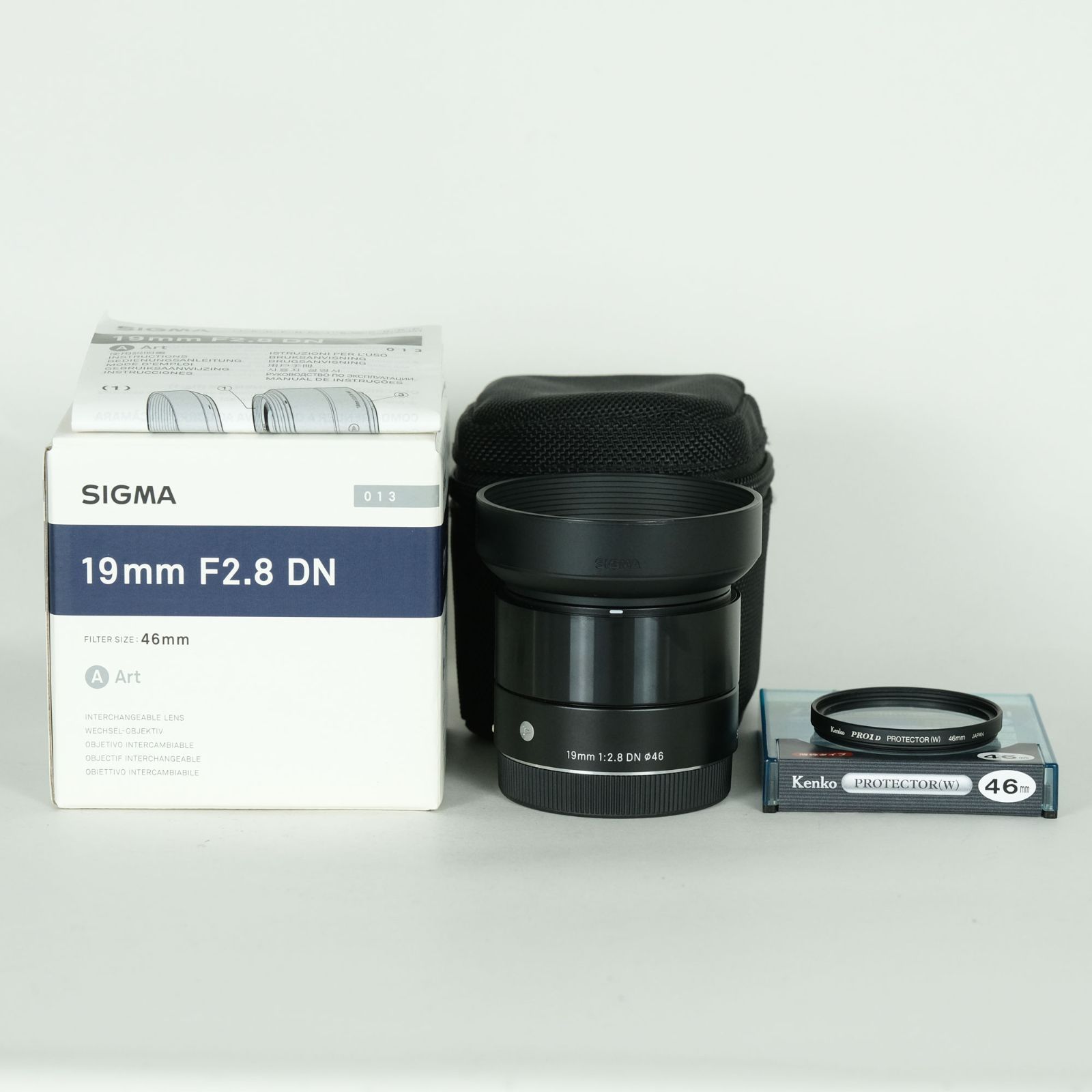 SIGMA 19 F2.8 DN/SE ＋ フィルター SIGMA 19 F2.8 DN/SE ＋ フィルター SIGMA 19 F2.8 DN/SE ＋ フィルター