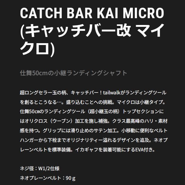 テイルウォーク キャッチバー改 マイクロ 480 4 8 m