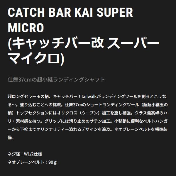 テイルウォーク キャッチバー改 スーパーマイクロ 210 2 1 m