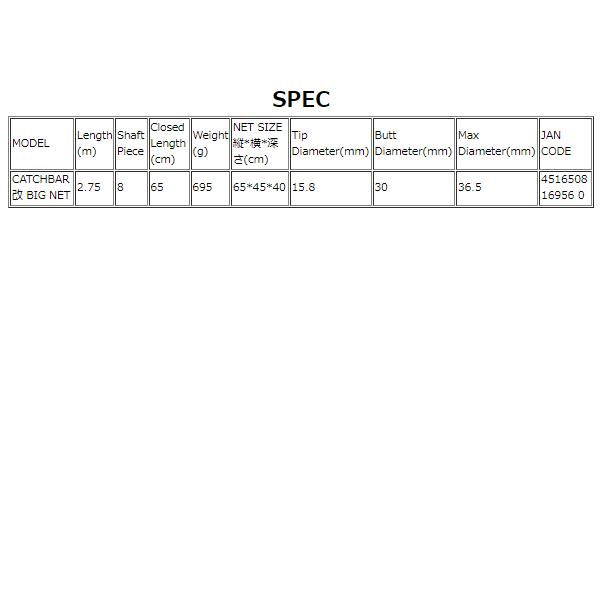 テイルウォーク キャッチバー改 ビッグネット 210 2 1 m