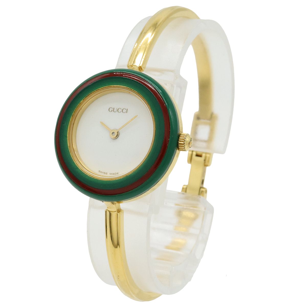 GUCCI グッチ チェンジベゼル ホワイト文字盤 GP レディース QZ