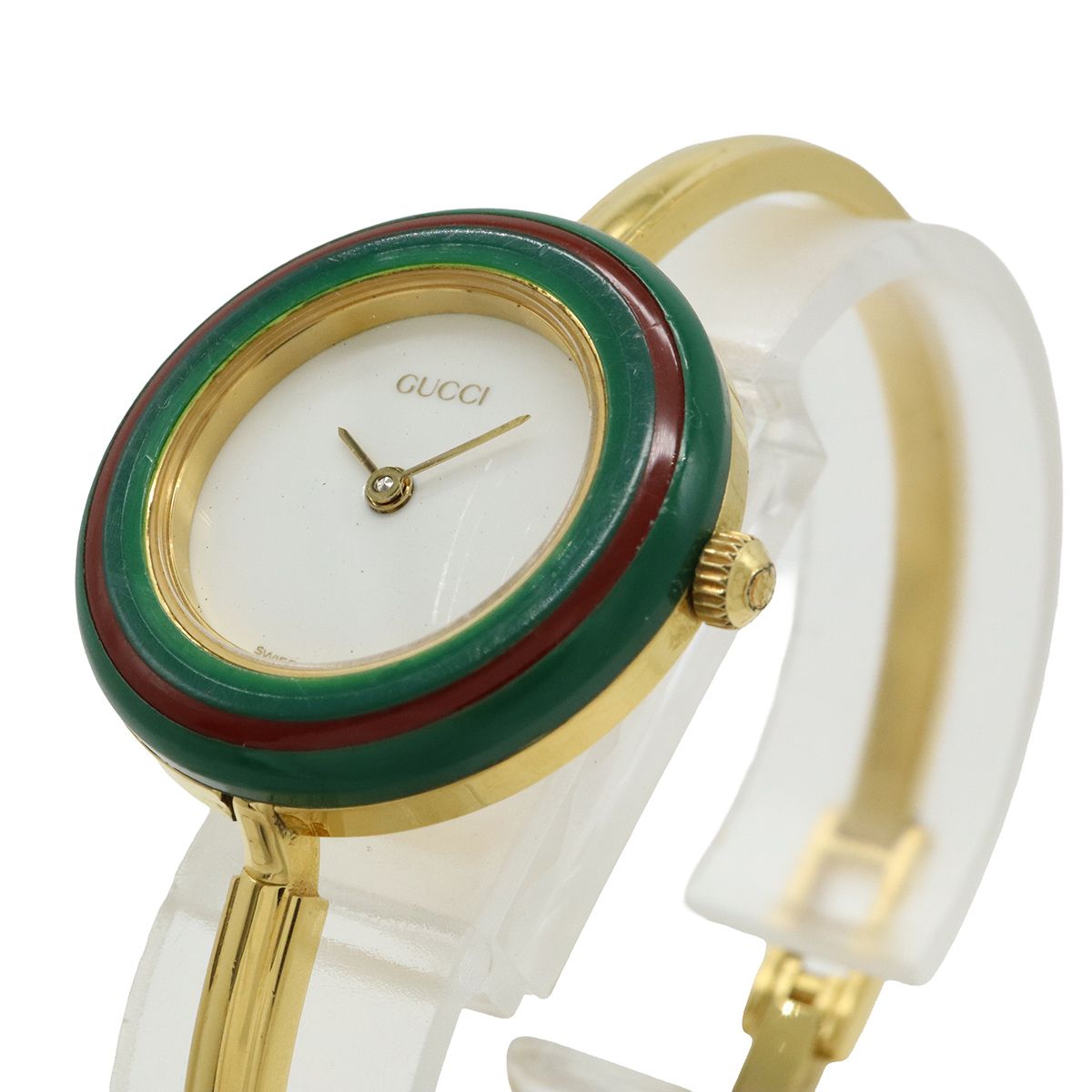 【正規品】グッチ QZ チェンジベゼル ラウンド 白文字盤 レディース 腕時計 正規品】グッチ QZ チェンジベゼル ラウンド 白文字盤 レディース