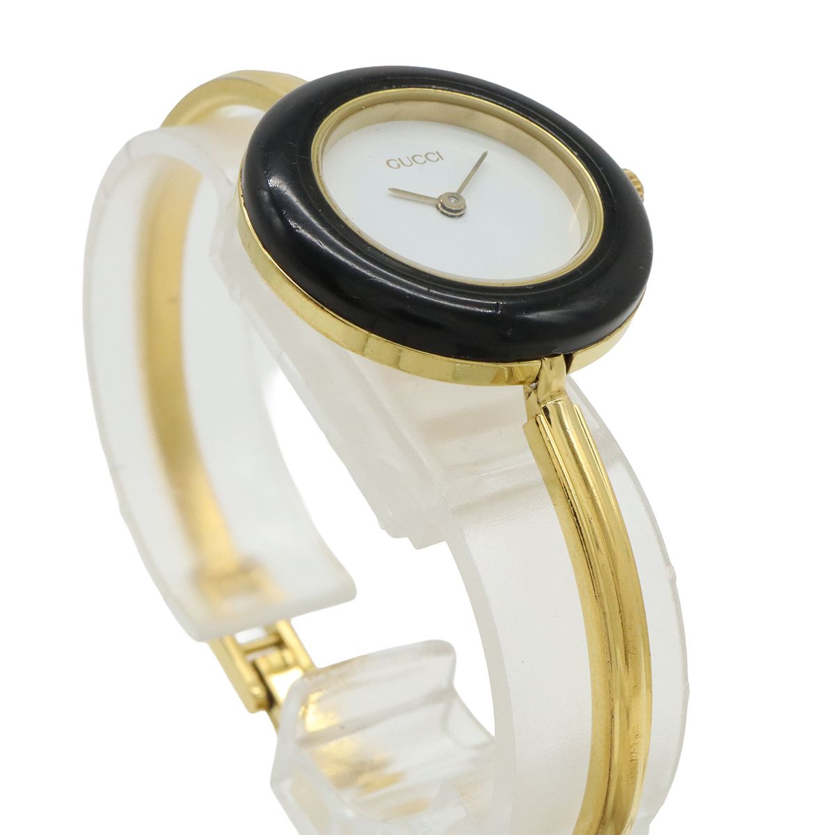 GUCCI グッチ チェンジベゼル ホワイト文字盤 GP レディース QZ